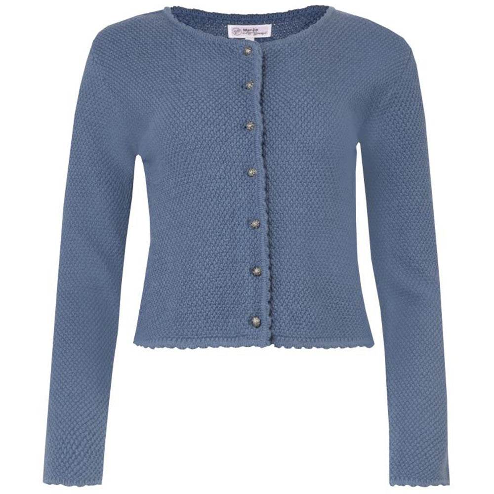 Strickjacke Vilseck in Denim mit schlichtem Design