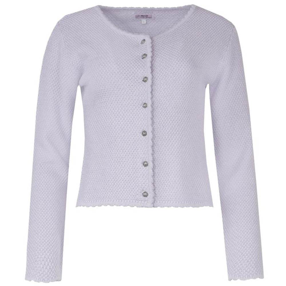Strickjacke Vilseck in Flieder mit schlichtem Design