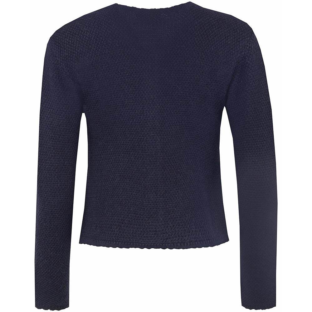 Strickjacke Vilseck in Nachtblau mit schlichtem Design