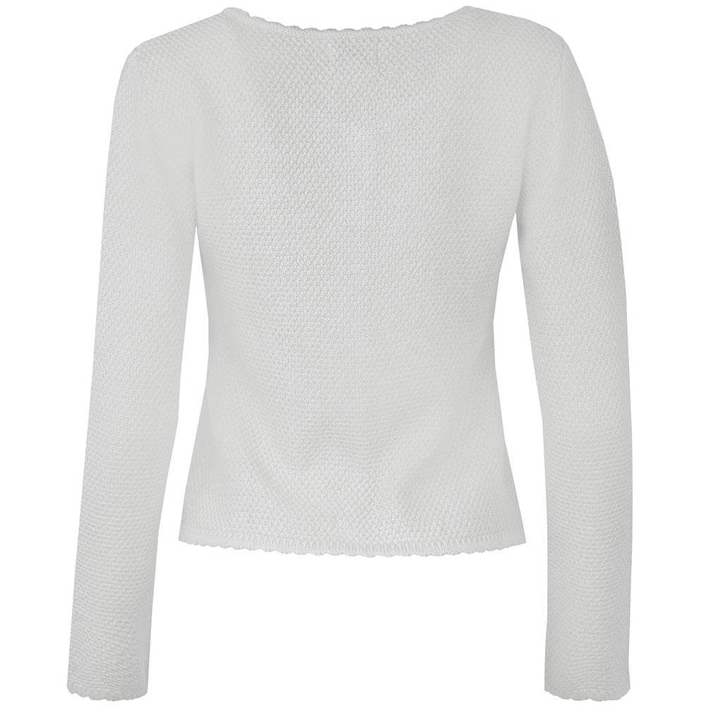 Strickjacke Vilseck in Pastellgrau mit schlichtem Design