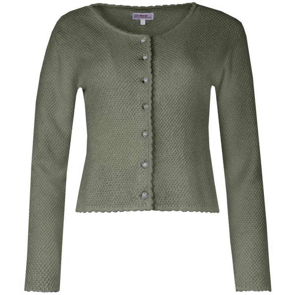 Strickjacke Vilseck in Pinie mit schlichtem Design