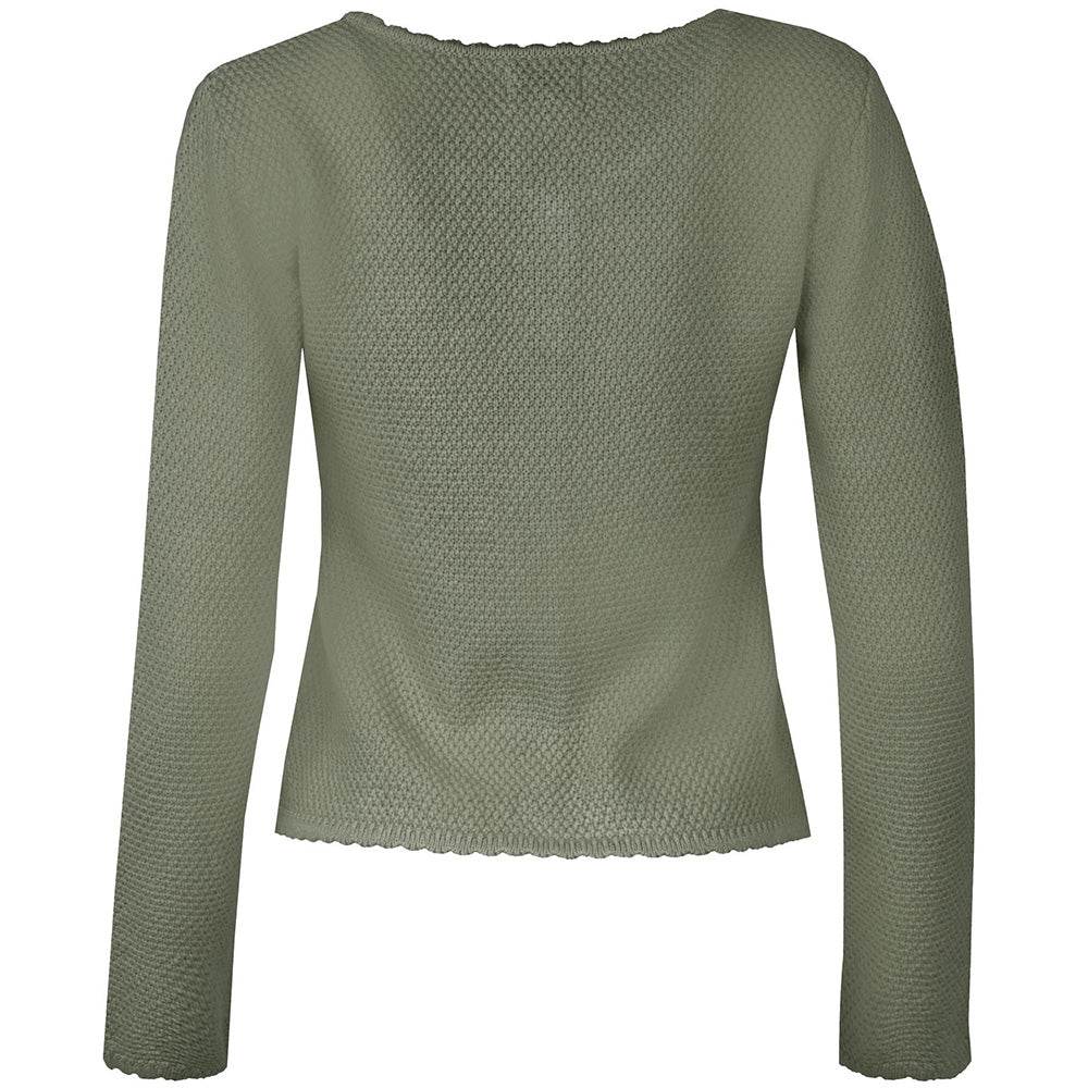 Strickjacke Vilseck in Pinie mit schlichtem Design