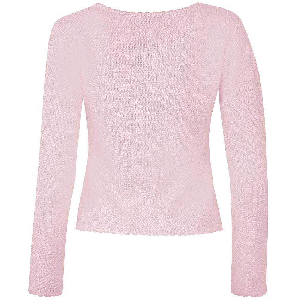 Strickjacke Vilseck in puderrosa mit schlichtem Design