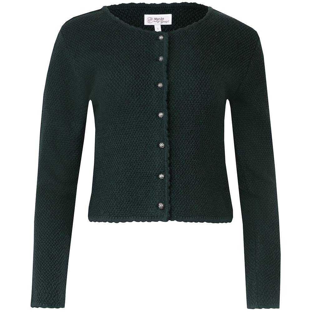 Strickjacke Vilseck in Tanne mit schlichtem Design