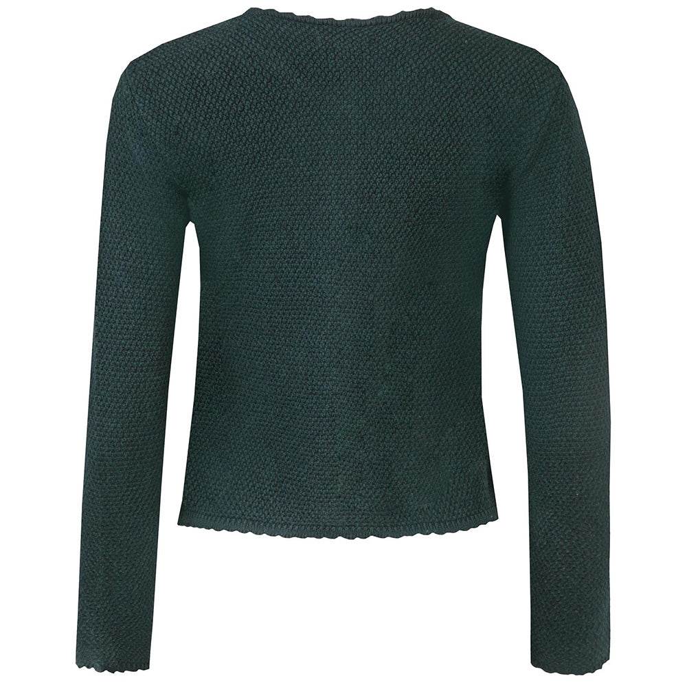Strickjacke Vilseck in Tanne mit schlichtem Design