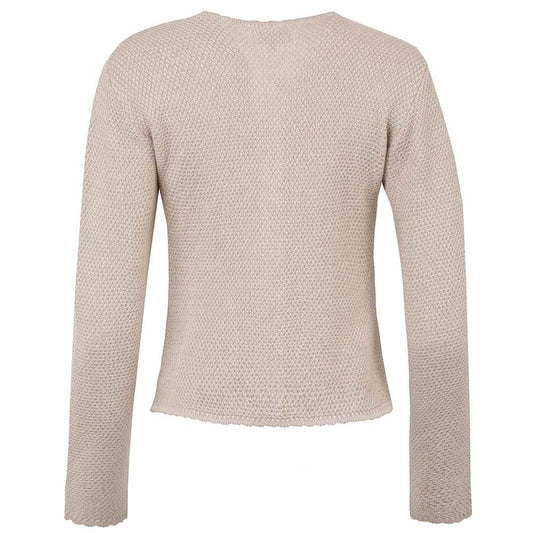 Strickjacke Vilseck in Taupe mit schlichtem Design