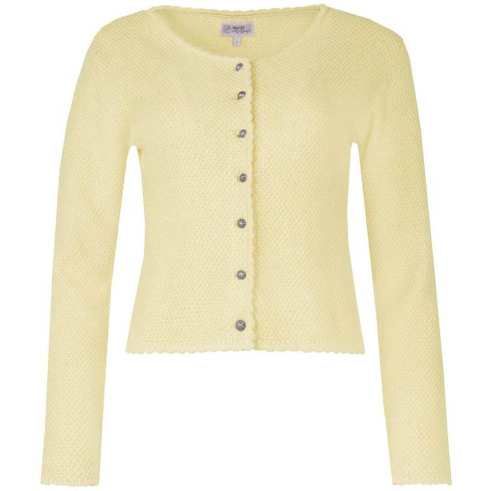Strickjacke Vilseck in Zitrone mit schlichtem Design