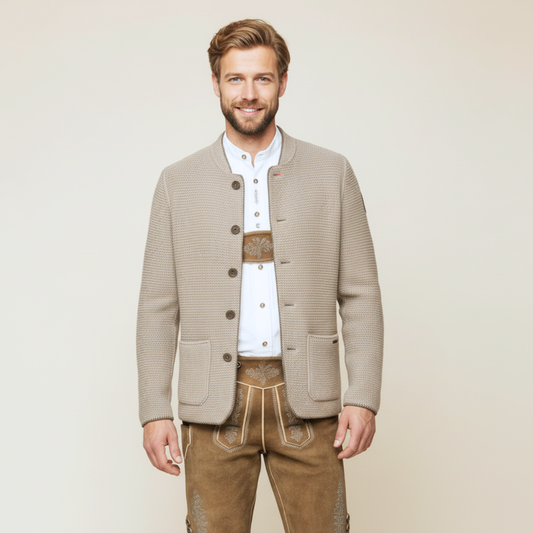 Trachten-Strickjacke Pablo sahara von Stockerpoint