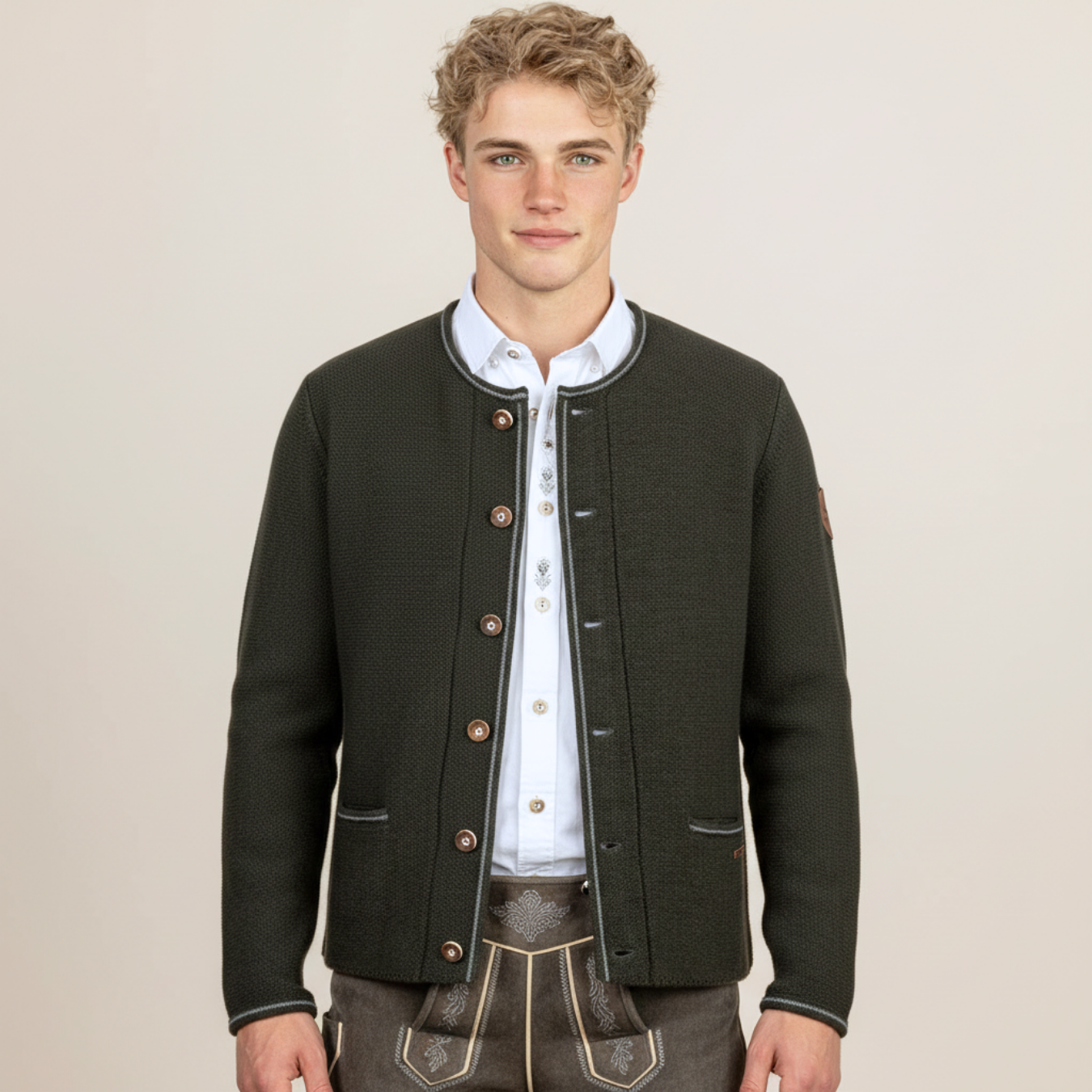 Trachten-Strickjacke Amaro forest von Stockerpoint