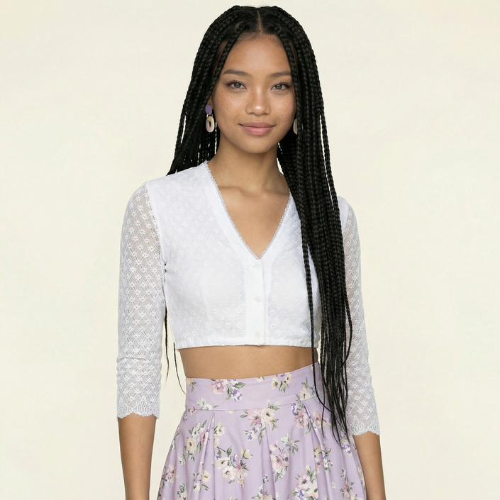 Dirndlbluse Sissi weiß