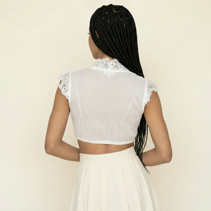 Dirndlbluse Nella-Elvira creme