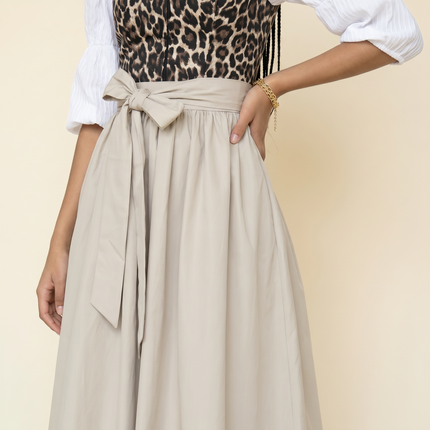 Dirndlschürze Niederaudorf taupe