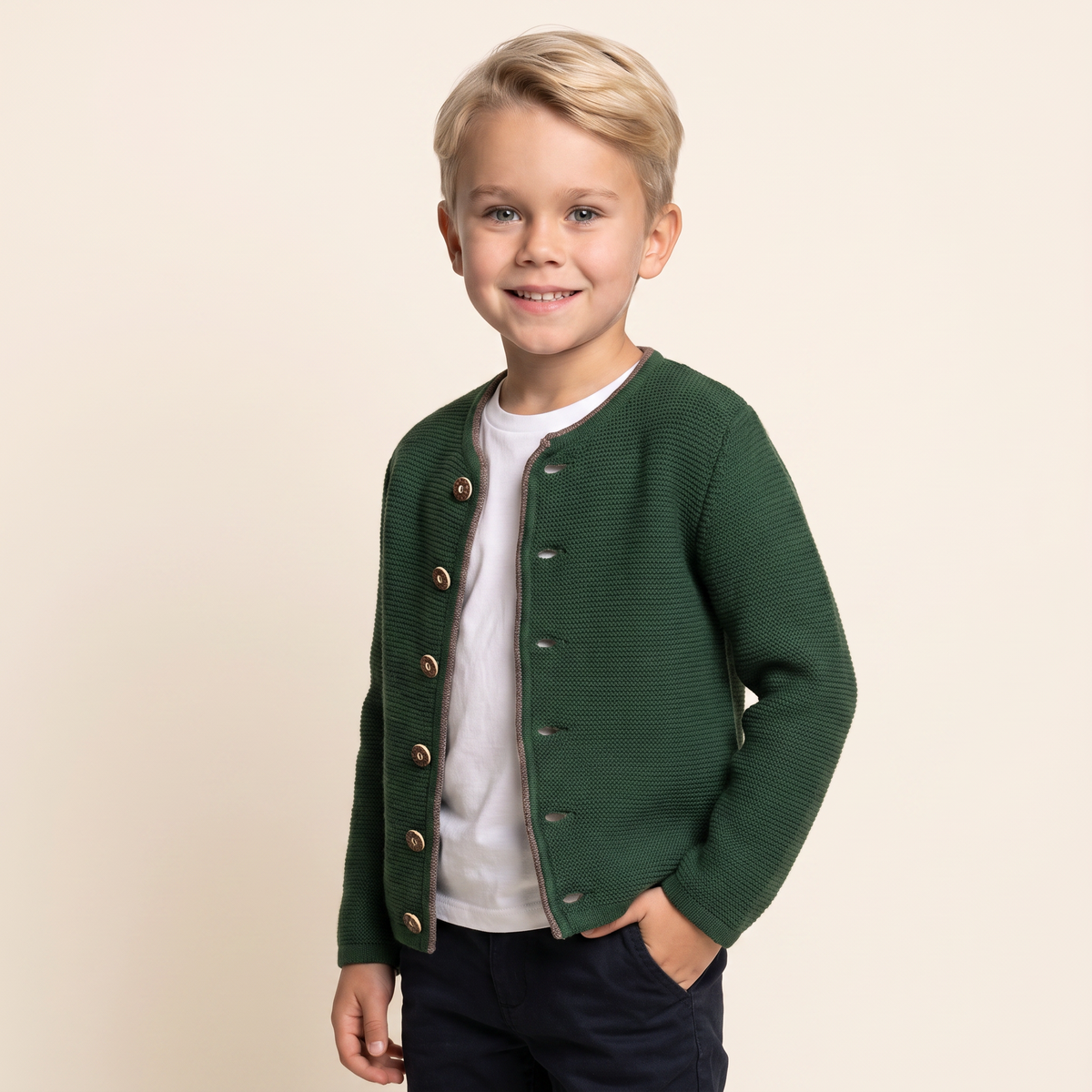 Kinderstrickjacke Vincent von Isar-Trachten