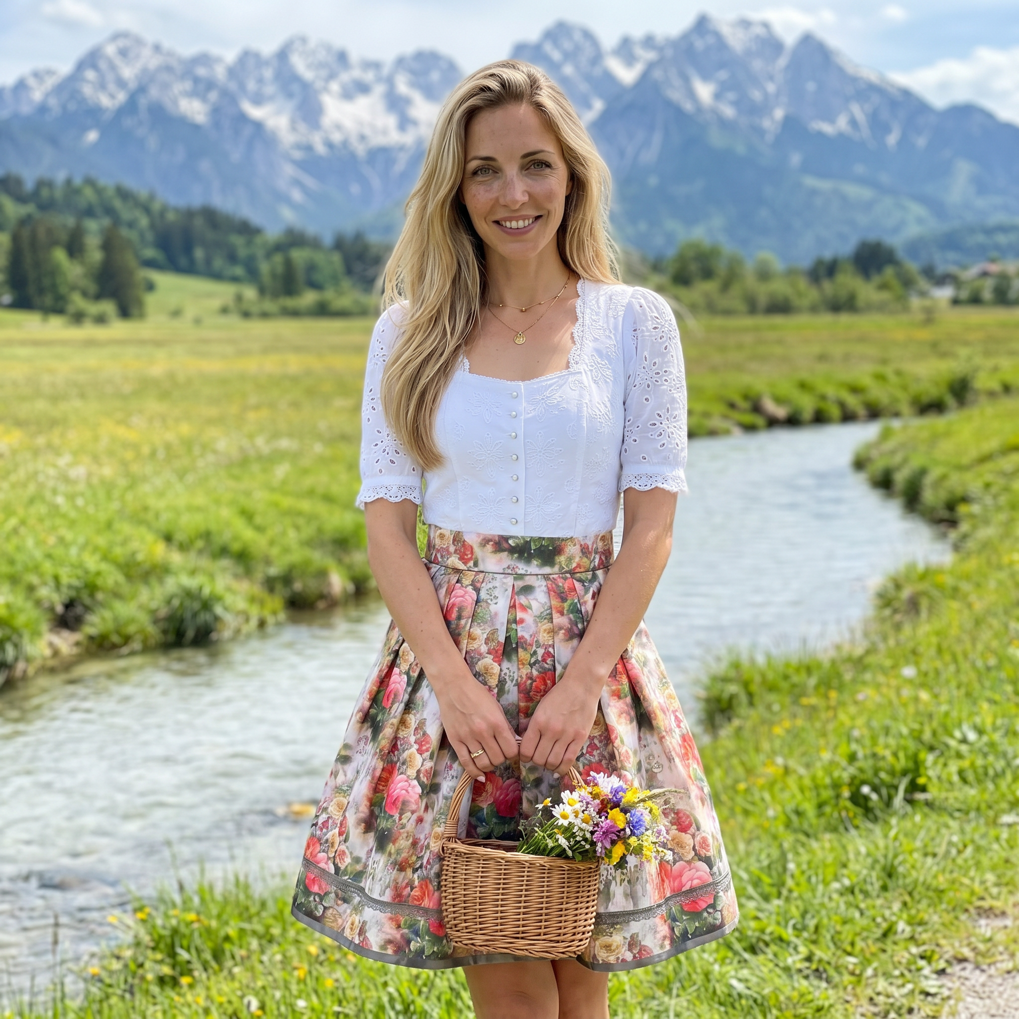 Rock Maita mit Blumenmuster