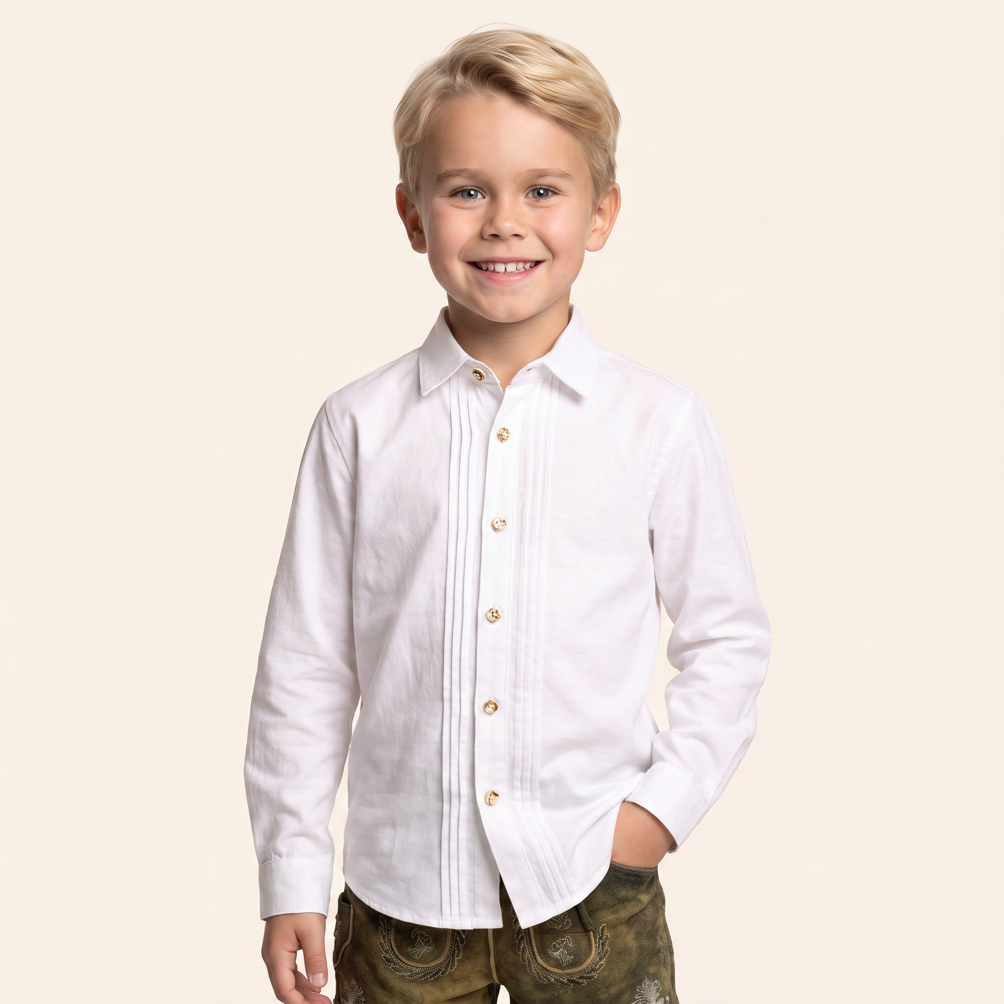 Kinder Trachtenhemd Mika 2 Junior von Stockerpoint