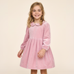 Kinderkleid Abel + Lula - Samt rosa
