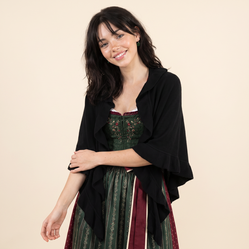 Poncho Rüschenborte von Luise Steiner