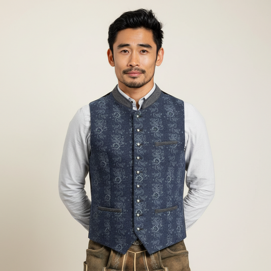 Weste Enzo blau von Stockerpoint