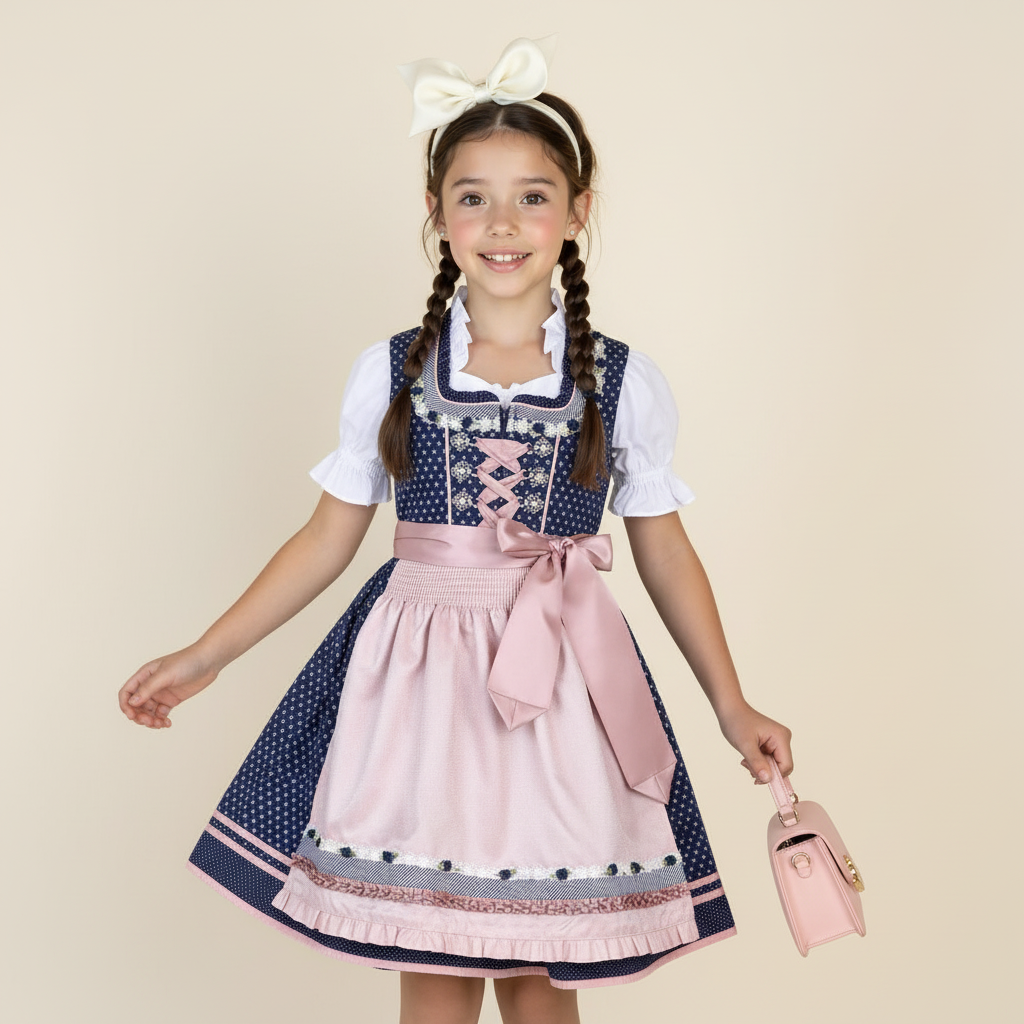 Kinderdirndl Fria mit Bluse von Krüger