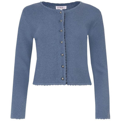 Strickjacke Vilseck in Denim mit schlichtem Design