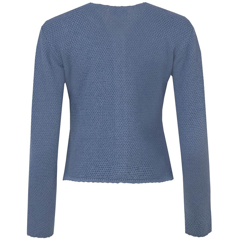 Strickjacke Vilseck in Denim mit schlichtem Design