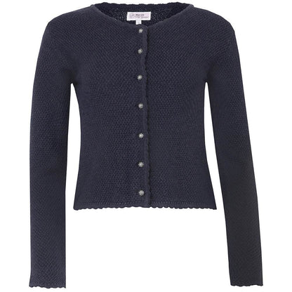 Strickjacke Vilseck in Nachtblau mit schlichtem Design