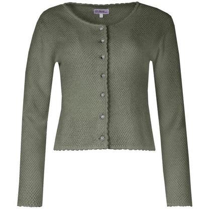 Strickjacke Vilseck in Pinie mit schlichtem Design