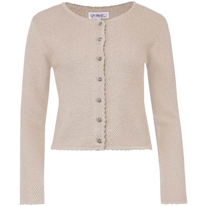 Strickjacke Vilseck in Taupe mit schlichtem Design