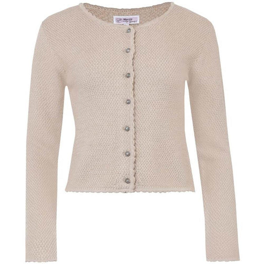 Strickjacke Vilseck in Taupe mit schlichtem Design