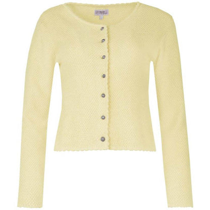 Strickjacke Vilseck in Zitrone mit schlichtem Design
