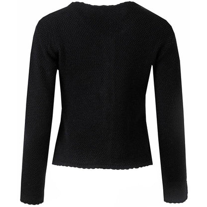 Strickjacke Vilseck in Schwarz mit schlichtem Design